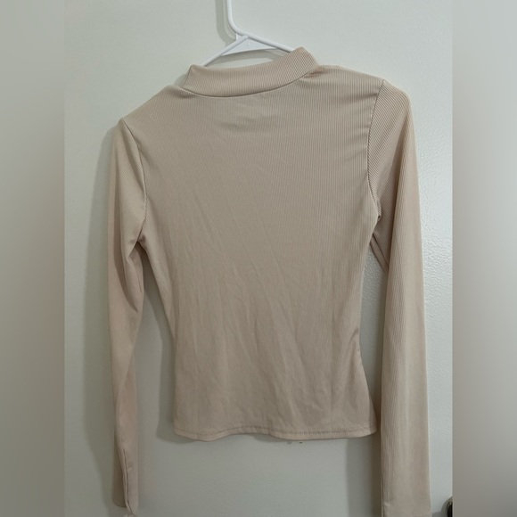 Nude zipper top - Picture 5 of 5